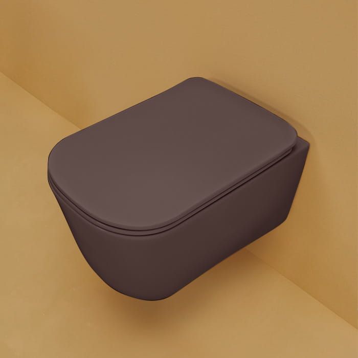 Miska WC wisząca 35x54 cm burgund mat Kerasan Tribeca 511475