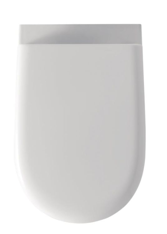 Miska WC wisząca 36,5x55 cm z deską wolnoopadającą Kerasan Aquatech 371401+379101 biały połysk