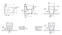 Bidet stojący 37x56 cm Kerasan Flo 312201 biały połysk