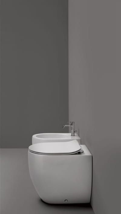 Miska WC stojąca 37x56 cm Kerasan Flo 311801 biały połysk