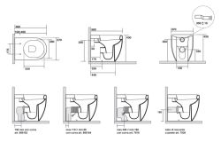 Miska WC stojąca 37x56 cm Kerasan Flo 3118