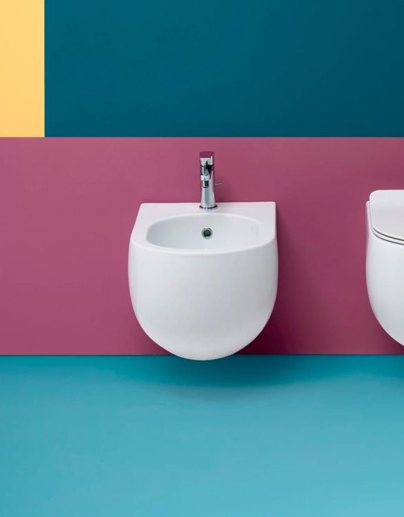 Bidet wiszący 37x54 cm Kerasan Flo 312301 biały połysk