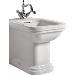 Kerasan Waldorf bidet stojący z chromowanym wykończeniem 4121K1 biały połysk