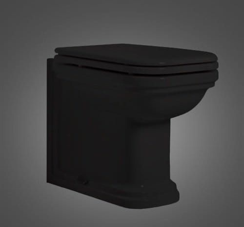 Kerasan Waldorf Czarna miska stojąca WC 411804