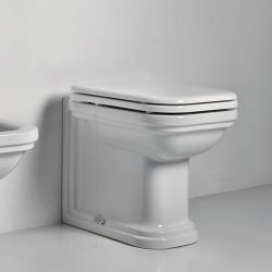 Miska WC stojąca Retro 37x55 cm Kerasan Waldorf 411801 biały połysk