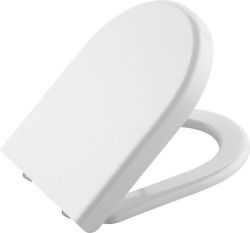 CLAUDIA WC deska, Soft Close do WC wiszącego Rimless, biała