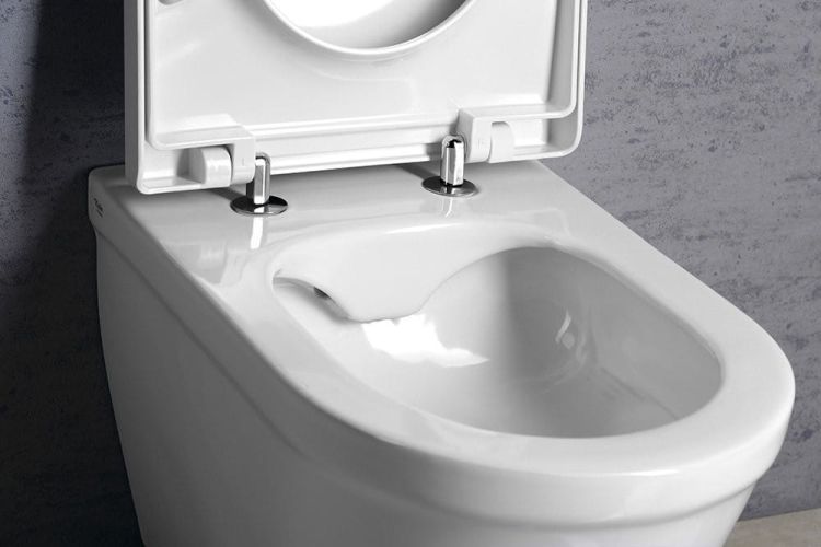 CLAUDIA WC deska, Soft Close do WC wiszącego Rimless, biała