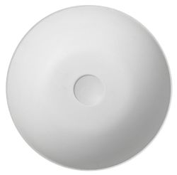 FORMIGO umywalka betonowa, średnica 39 cm, naturalna biala