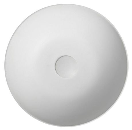 Przejdź do produktu FORMIGO umywalka betonowa nablatowa, średnica 39 cm, naturalny biały