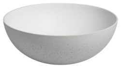 FORMIGO umywalka betonowa, średnica 39 cm, naturalna biala