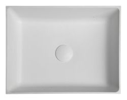 FORMIGO umywalka betonowa, 47,5x13x36,5 cm, naturalna biala