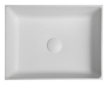Przejdź do produktu FORMIGO umywalka betonowa nablatowa, 47,5x36,5 cm, naturalna biala