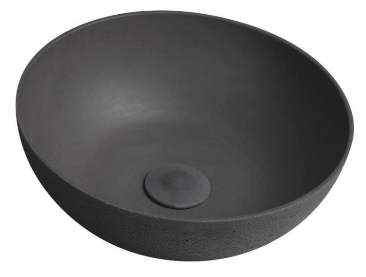 FORMIGO umywalka betonowa, średnica 39 cm, antracyt