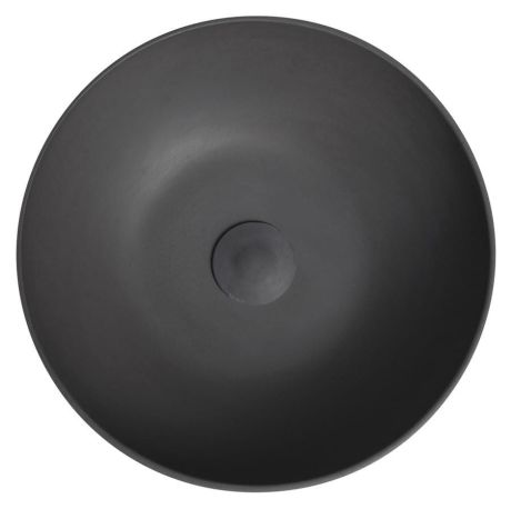 Przejdź do produktu FORMIGO umywalka betonowa nablatowa z odpływem, Ø 39cm, antracyt