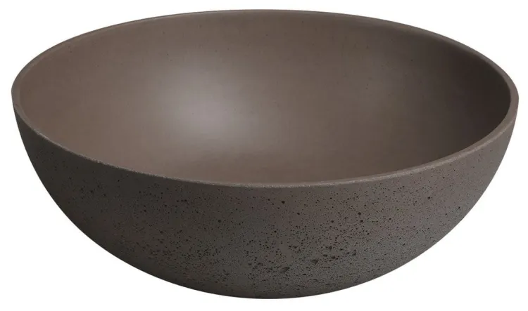 FORMIGO umywalka betonowa, średnica 39 cm, ciemny brąz