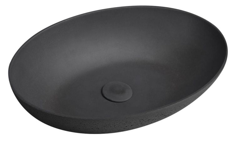 FORMIGO umywalka betonowa, 60x14,5x40,5 cm, antracyt