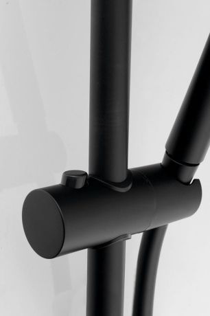 Przejdź do produktu Zestaw prysznicow, uchwyt przesuwny 700mm, czarny mat
