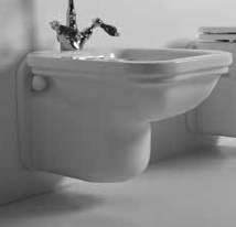 Kerasan Waldorf bidet wiszący złoty 4125K2