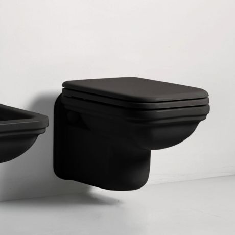 Przejdź do produktu Kerasan Waldorf Czarna miska wisząca WC 411504