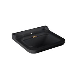 Kerasan Waldorf Czarna umywalka podwieszana 80x55 cm bronzo 4141K6