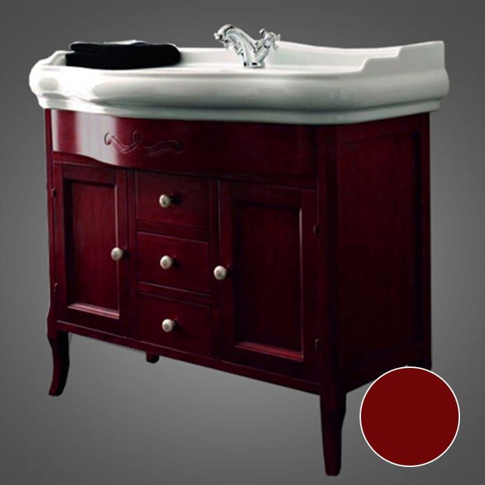 Kerasan Retro szafka podumywalkowa 90x54,5 cm bordo 734753