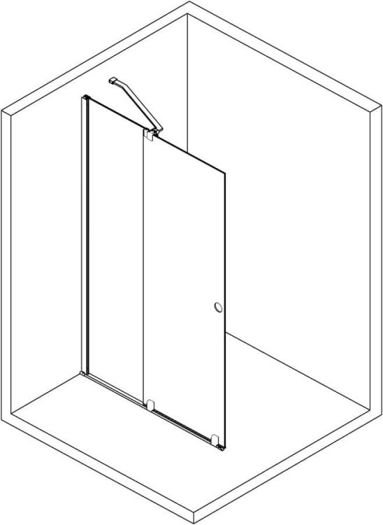 MODULAR SHOWER drzwi przesuwne 1600 mm