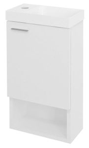 LATUS XI szafka umywalkowa 30x53x16,5cm, biały połysk