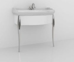 Szafka podumywalkowa Retro 73x54,5 cm z chromowanymi nogami Kerasan Retro 7362K5
