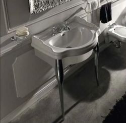 Szafka podumywalkowa Retro 73x54,5 cm z chromowanymi nogami Kerasan Retro 7362K5