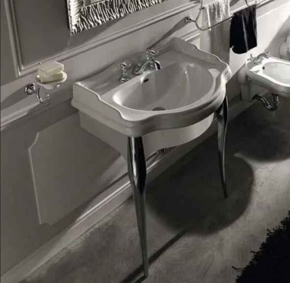 Szafka podumywalkowa Retro 73x54,5 cm z chromowanymi nogami Kerasan Retro 7362K5