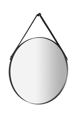 Przejdź do produktu ORBITER okrągłe lustro ze skórzanym paskiem, ø 50cm, czarny mat