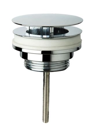 Przejdź do produktu Odpływ umywalkowy 5/4“, niezamykany, duży korek, 10-55mm, chrom