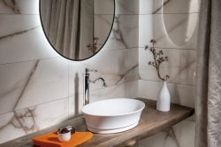 IDEA umywalka ceramiczna nablatowa 50x13x38 cm, bez odpływu