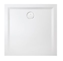 Brodzik kwadratowy konglomeratowy 75x75 cm z syfonem w komplecie Sanplast B-M/SPACE S 645-410-0100-01-000 biały