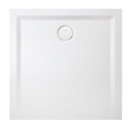 Brodzik kwadratowy konglomeratowy 70x70 cm z syfonem w komplecie Sanplast B-M/SPACE S 645-410-0010-01-000 biały