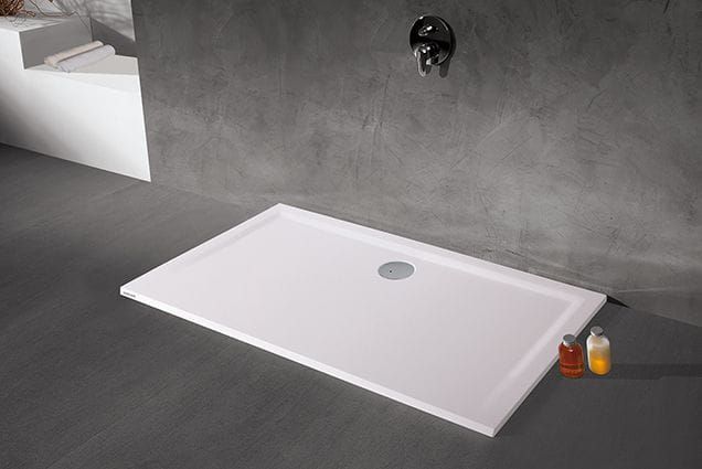 Brodzik prostokątny konglomeratowy 70x80x1,5 cm z syfonem w komplecie Sanplast B-M/SPACE S 645-290-0110-01-000 biały