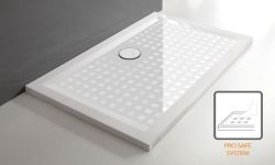 Brodzik prostokątny konglomeratowy 70x80x1,5 cm z syfonem w komplecie Sanplast B-M/SPACE S 645-290-0110-01-000 biały