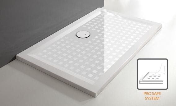 Brodzik prostokątny konglomeratowy 70x80x1,5 cm z syfonem w komplecie Sanplast B-M/SPACE S 645-290-0110-01-000 biały