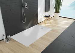 Brodzik prostokątny konglomeratowy 75x100x1,5 cm z syfonem w komplecie Sanplast B-M/SPACE S 645-410-0230-01-000 biały