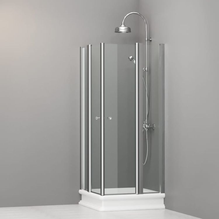 Kabina prysznicowa Retro 80x80 cm Kerasan 9159T0 chrom