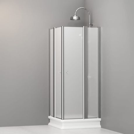 Przejdź do produktu Kabina prysznicowa Retro 80x80 cm z piaskowanym szkłem Kerasan 9159S0 chrom