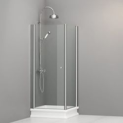 Kabina prysznicowa Retro 80x80 cm Kerasan 9160T0 chrom