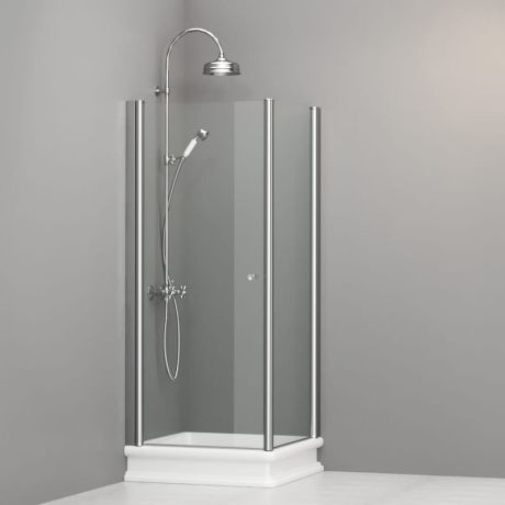 Przejdź do produktu Kabina prysznicowa Retro 80x80 cm Kerasan 9160T0 chrom