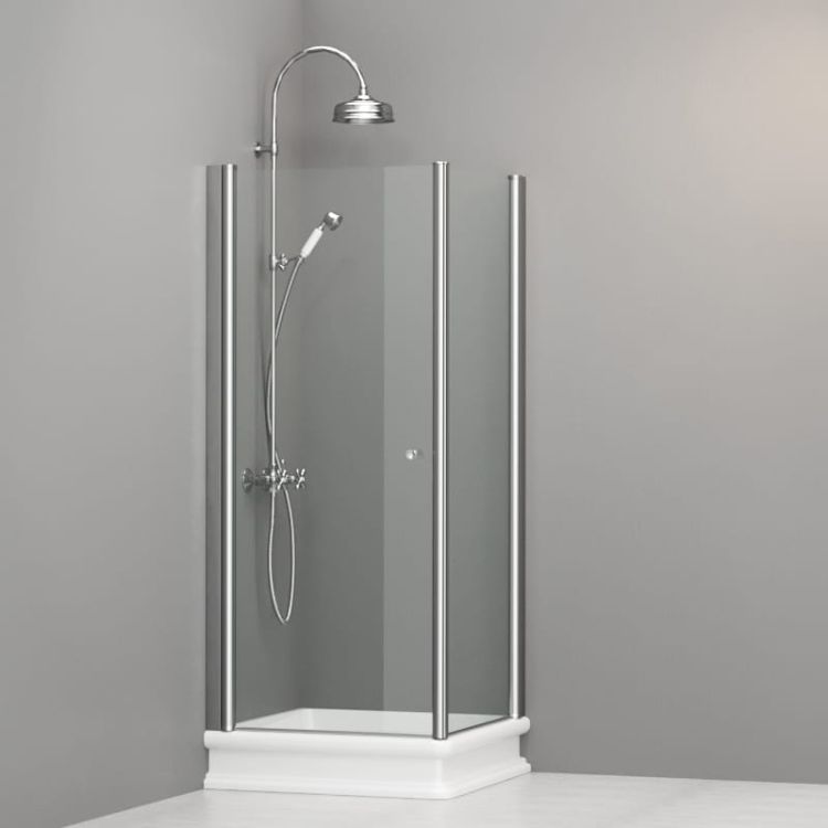 Kabina prysznicowa Retro 80x80 cm Kerasan 9160T0 chrom
