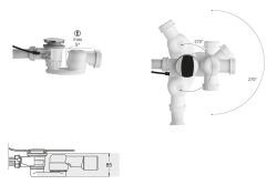 Półsyfon niski 1 1/2", wysokość 42mm, biały