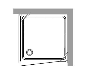 Przejdź do produktu Kabina prysznicowa Retro 80x80 cm z piaskowanym szkłem, ornamentem i profilami bronzo Kerasan 9161P3