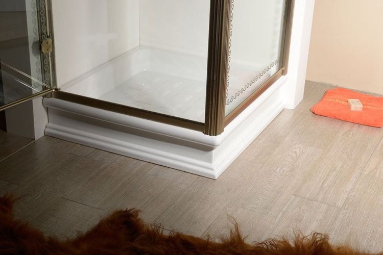 RETRO brodzik prysznicowy ceramiczny, kwadrat 90x90x20cm