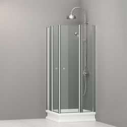 Kabina prysznicowa Retro 80x80 cm Kerasan 9159T0 chrom