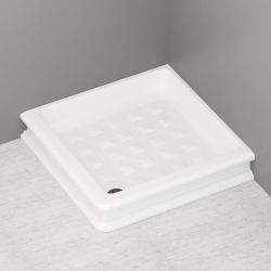 Brodzik prysznicowy Retro kwadratowy 100x100 cm Kerasan 134001 biały połysk