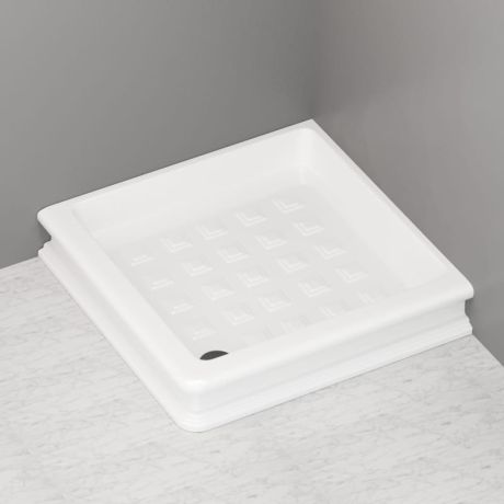 Przejdź do produktu Brodzik prysznicowy Retro kwadratowy 100x100 cm Kerasan 134001 biały połysk